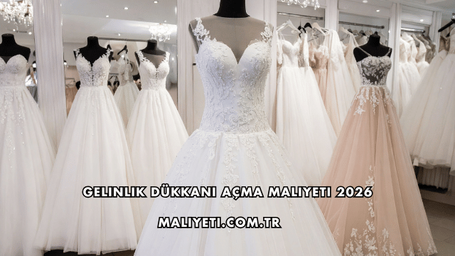 Gelinlik Dükkanı Açma Maliyeti 2026