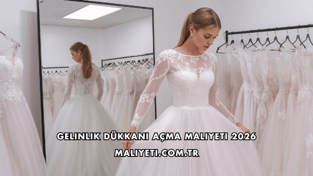 Gelinlik Dükkanı Açma Maliyeti 2026