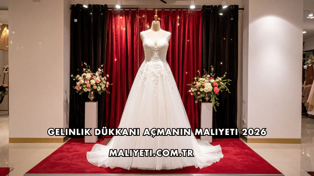 Gelinlik Dükkanı Açmanın Maliyeti 2026