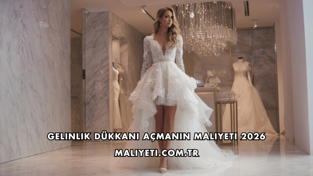 Gelinlik Dükkanı Açmanın Maliyeti 2026