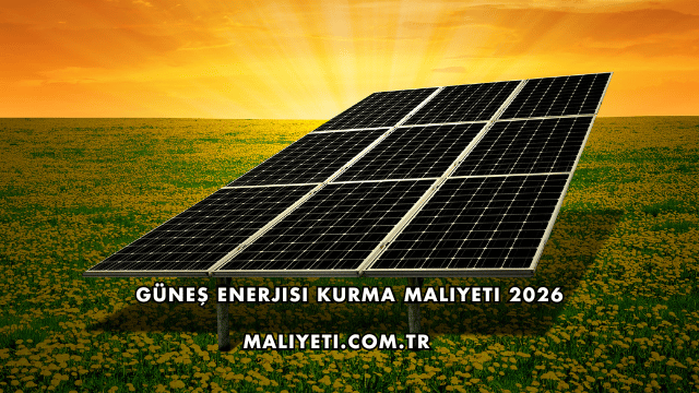 Güneş Enerjisi Kurma Maliyeti 2026