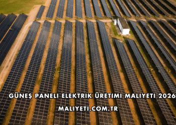 Güneş Paneli Elektrik Üretimi Maliyeti 2026