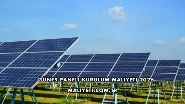 Güneş Paneli Kurulum Maliyeti 2026
