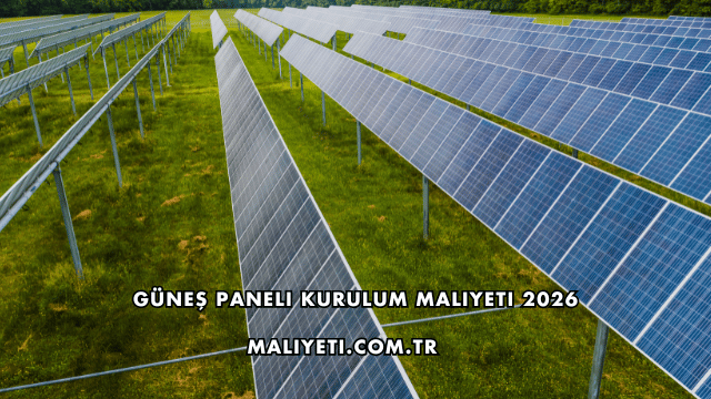 Güneş Paneli Kurulum Maliyeti 2026