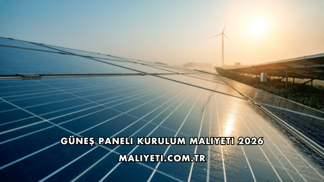 Güneş Paneli Kurulum Maliyeti 2026