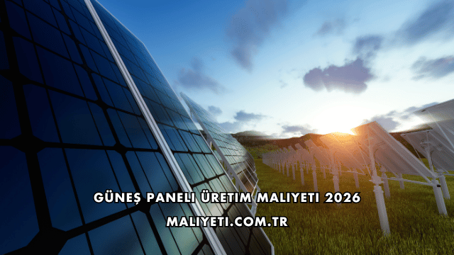 Güneş Paneli Üretim Maliyeti 2026