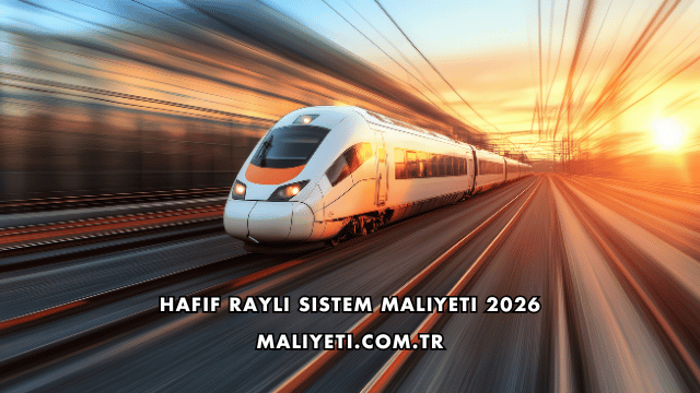 Hafif Raylı Sistem Maliyeti 2026