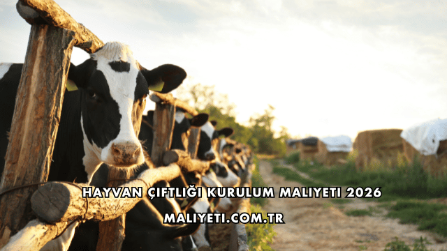 Hayvan Çiftliği Kurulum Maliyeti 2026