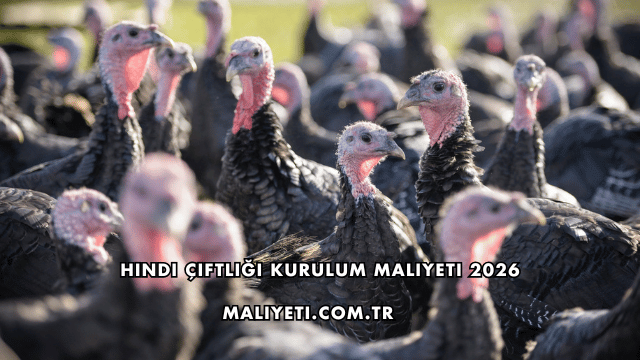 Hindi Çiftliği Kurulum Maliyeti 2026