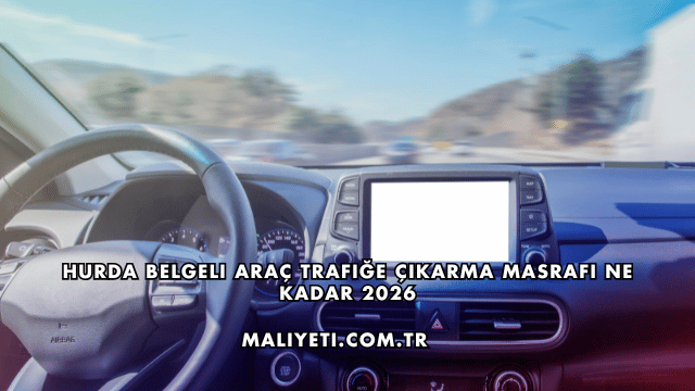 Hurda Belgeli Araç Trafiğe Çıkarma Masrafı Ne Kadar 2026