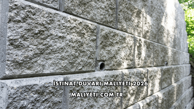 İstinat Duvarı Maliyeti 2026
