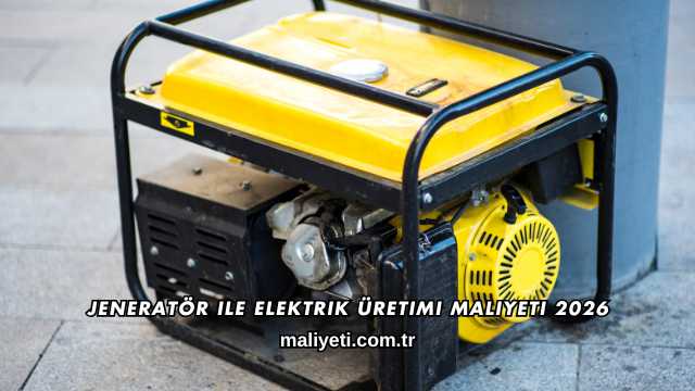 Jeneratör ile Elektrik Üretimi Maliyeti 2026