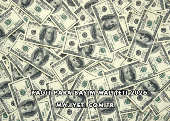 Kağıt Para Basım Maliyeti 2026
