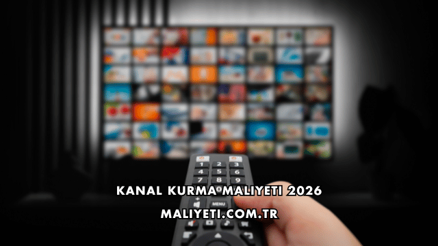 Kanal Kurma Maliyeti 2026