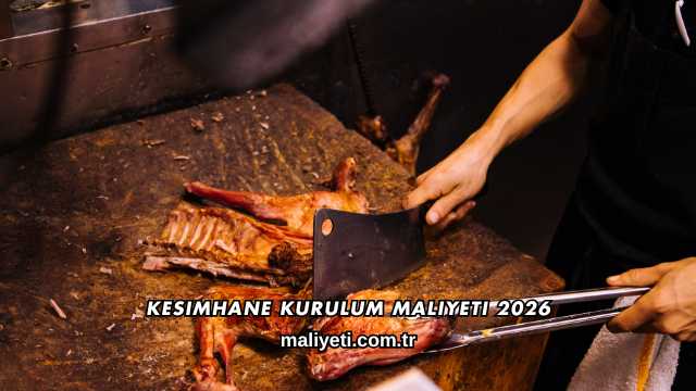 Kesimhane Kurulum Maliyeti 2026