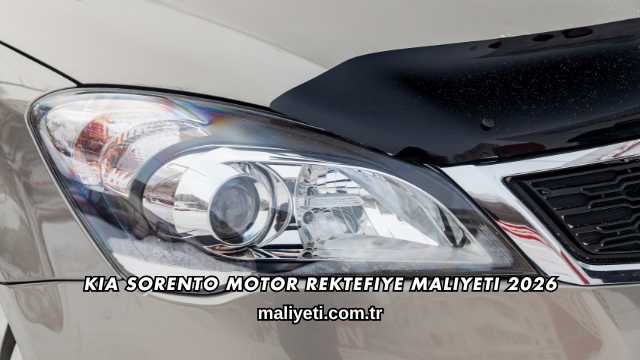 Kia Sorento Motor Rektefiye Maliyeti 2026