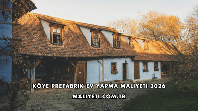 Köye Prefabrik Ev Yapma Maliyeti 2026