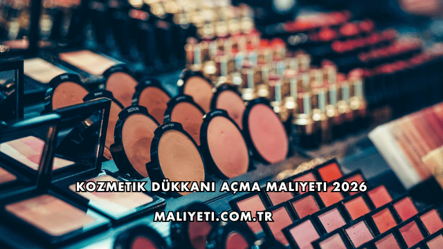 Kozmetik Dükkanı Açma Maliyeti 2026