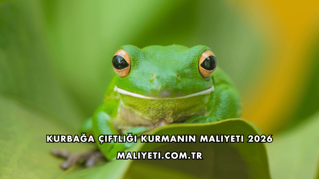 Kurbağa Çiftliği Kurmanın Maliyeti 2026
