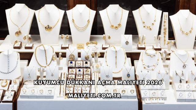 Kuyumcu Dükkanı Açma Maliyeti 2026