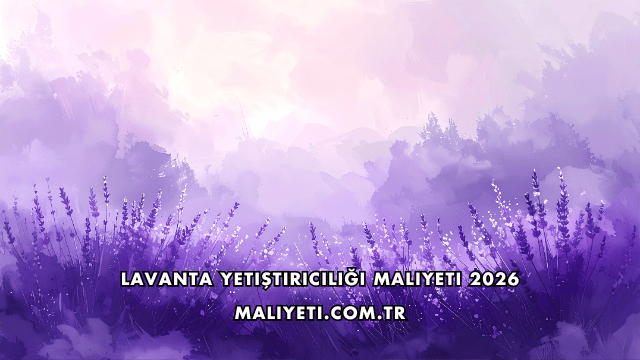 Lavanta Yetiştiriciliği Maliyeti 2026