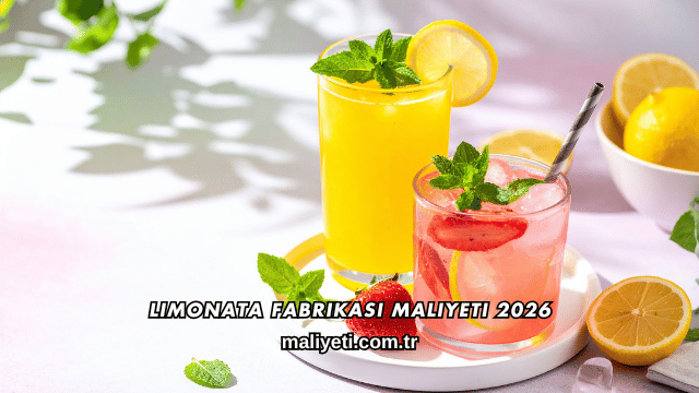 Limonata Fabrikası Maliyeti 2026