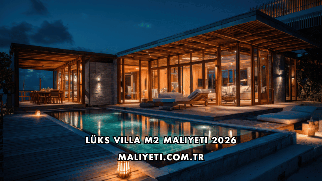 Lüks Villa m2 Maliyeti 2026