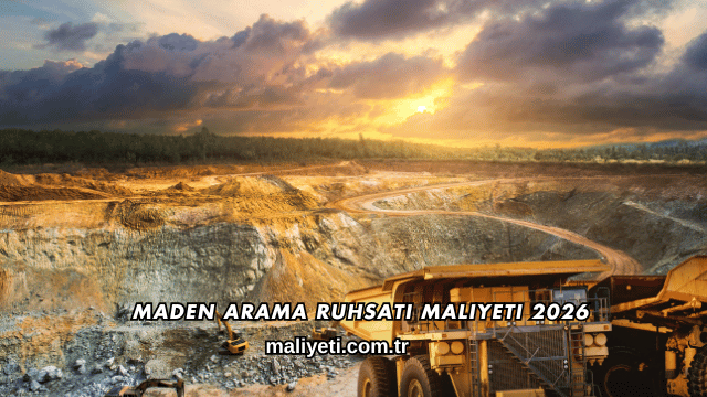 Maden Arama Ruhsatı Maliyeti 2026
