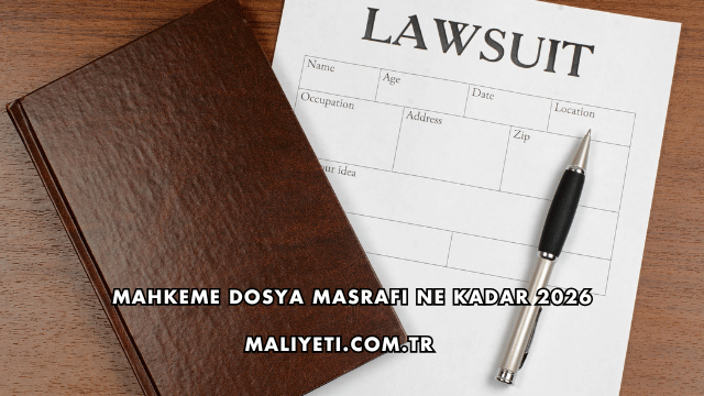 Mahkeme Dosya Masrafı Ne Kadar 2026
