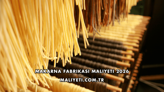 Makarna Fabrikası Maliyeti 2026