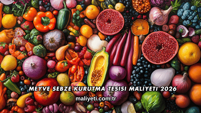 Meyve Sebze Kurutma Tesisi Maliyeti 2026