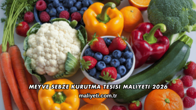 Meyve Sebze Kurutma Tesisi Maliyeti 2026