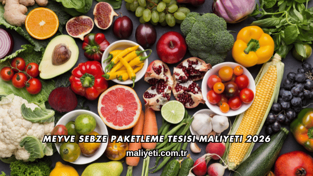 Meyve Sebze Paketleme Tesisi Maliyeti 2026