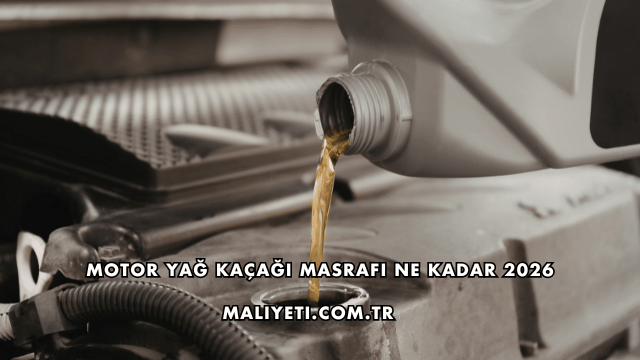 Motor Yağ Kaçağı Masrafı Ne Kadar 2026