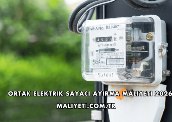 Ortak Elektrik Sayacı Ayırma Maliyeti 2026