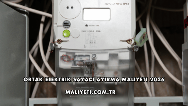 Ortak Elektrik Sayacı Ayırma Maliyeti 2026