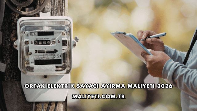 Ortak Elektrik Sayacı Ayırma Maliyeti 2026