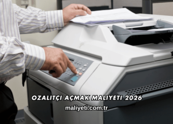 Ozalitçi Açmak Maliyeti 2026