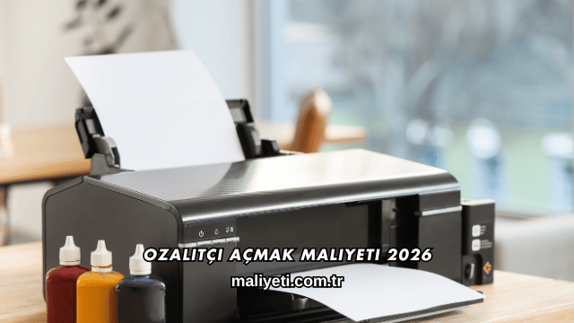 Ozalitçi Açmak Maliyeti 2026