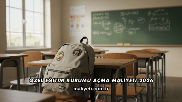 Özel Eğitim Kurumu Açma Maliyeti 2026