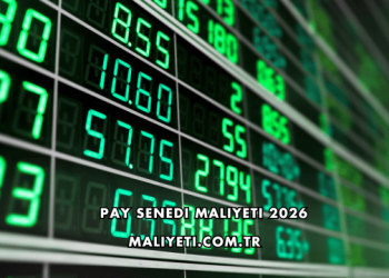 Pay Senedi Maliyeti 2026