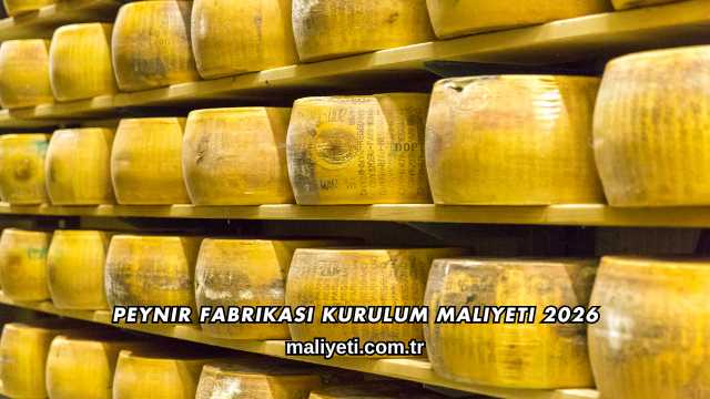 Peynir Fabrikası Kurulum Maliyeti 2026