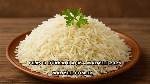 Pilavcı Dükkanı Açma Maliyeti 2026