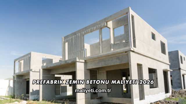 Prefabrik Zemin Betonu Maliyeti 2026