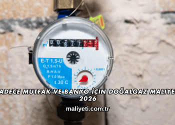 Sadece Mutfak ve Banyo İçin Doğalgaz Maliyeti 2026