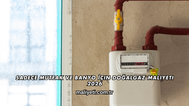 Sadece Mutfak ve Banyo İçin Doğalgaz Maliyeti 2026