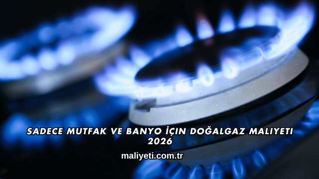 Sadece Mutfak ve Banyo İçin Doğalgaz Maliyeti 2026