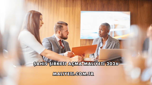 Şahıs Şirketi Açma Maliyeti 2026