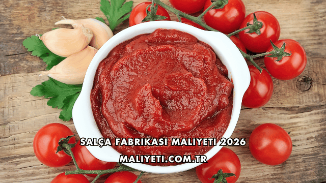 Salça Fabrikası Maliyeti 2026