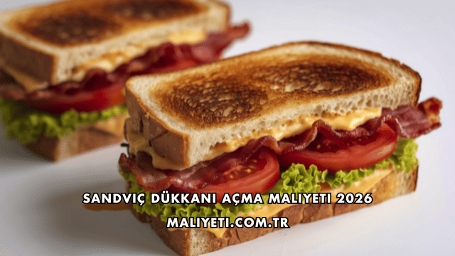 Sandviç Dükkanı Açma Maliyeti 2026